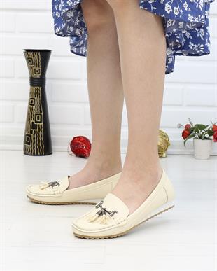 Neyna 461122 Bej Anatomik Günlük Kadın Yürüyüş Ayakkabı