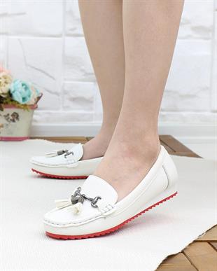 Neyna 461122 Beyaz Anatomik Günlük Kadın Yürüyüş Ayakkabı