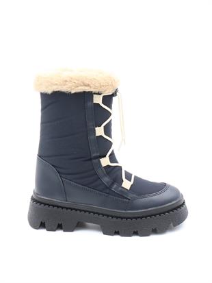 Pinokyo Arizona Lacivert 31-35 Kürklü Dalgıç Kumaş Çocuk Bot