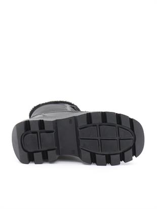 Pinokyo Arizona Siyah 31-35 Kürklü Dalgıç Kumaş Çocuk Bot