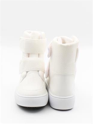 Pinokyo Kongo Beyaz 31-35 Cırtlı Sıcak Astar Çocuk Bot