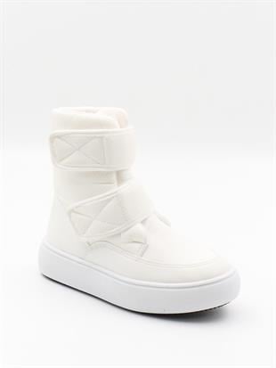 Pinokyo Kongo Beyaz 31-35 Cırtlı Sıcak Astar Çocuk Bot