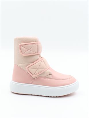 Pinokyo Kongo Pembe 31-35 Cırtlı Sıcak Astar Çocuk Bot