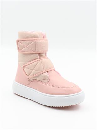 Pinokyo Kongo Pembe 31-35 Cırtlı Sıcak Astar Çocuk Bot