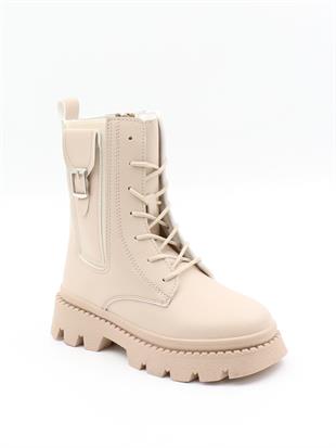 Pinokyo Londra Bej 31-35 Sıcak Astar Kışlık Çocuk Bot