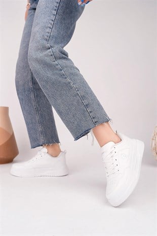 Texin 2010 Beyaz 36-40 Unisex Spor Sneakers