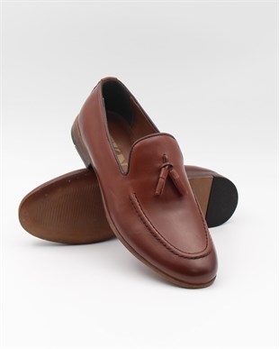 Tkn 1009 Taba Hakiki Deri Günlük Erkek Ayakkabı