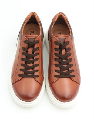 Togga 2302 Taba Hakiki Deri Günlük Erkek Ayakkabı