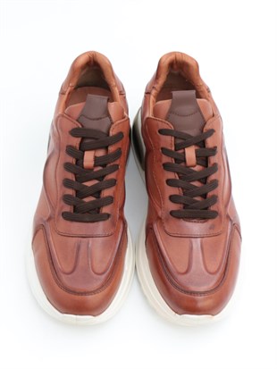 Togga 2356 Taba Hakiki Deri Günlük Erkek Sneakers