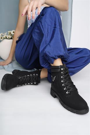 Twingo 670 Siyah Zümrüt Kışlık Kaymaz Taban Kadın Bot