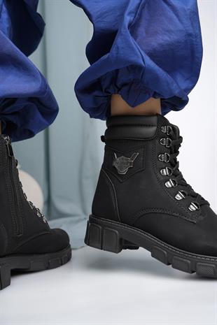 Twingo 670 Siyah Zümrüt Kışlık Kaymaz Taban Kadın Bot