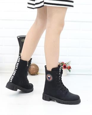 Twingo 7255 Siyah Zümrüt Kışlık Kaymaz Taban Kadın Bot