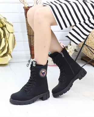 Twingo 7255 Siyah Zümrüt Kışlık Kaymaz Taban Kadın Bot