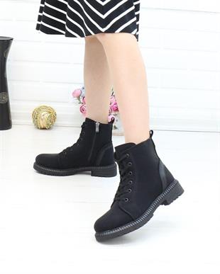 Twingo 8125 Siyah Zümrüt Kürklü Kışlık Kaymaz Taban Kadın Bot