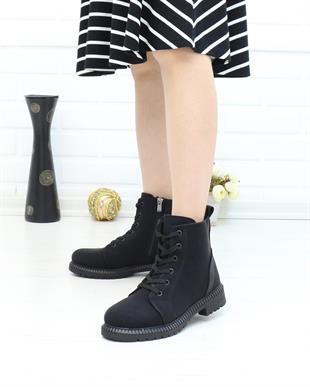 Twingo 8125 Siyah Zümrüt Kürklü Kışlık Kaymaz Taban Kadın Bot