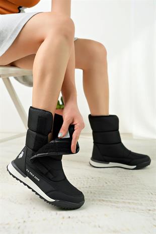 U.S. Polo Assn Clark 3Pr Siyah Kadın Kar Botu