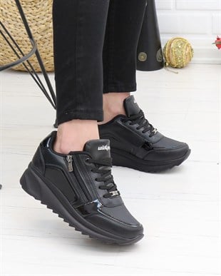 Wickers 2161 Siyah 36-40 Günlük Kadın Sneakers