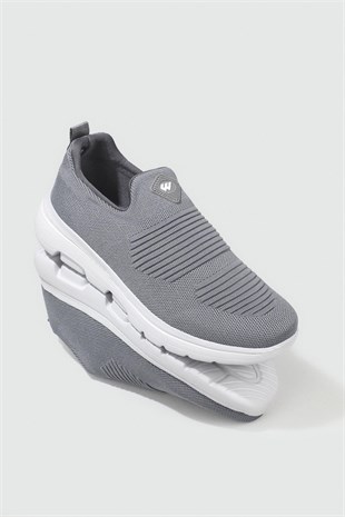 Wickers 2480 Füme Triko Memory Foam Erkek Spor Ayakkabı