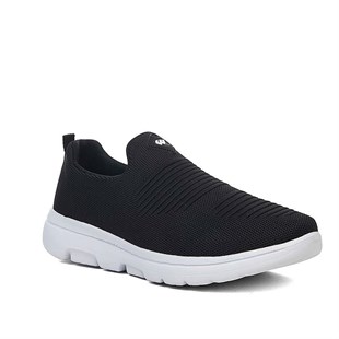 Wickers 2480 Siyah Beyaz Triko Memory Foam Erkek Spor Ayakkabı