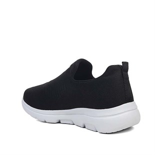 Wickers 2480 Siyah Beyaz Triko Memory Foam Erkek Spor Ayakkabı