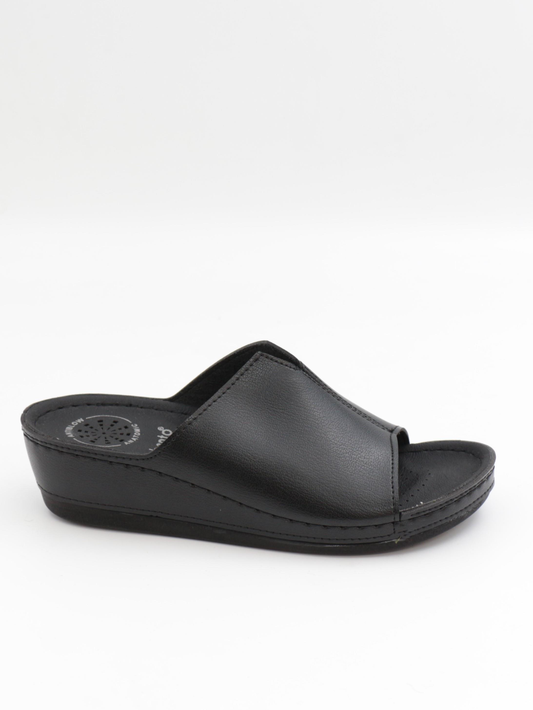 Bento 15069 Siyah 36-41 Anatomik Dolgu Kadın Terlik