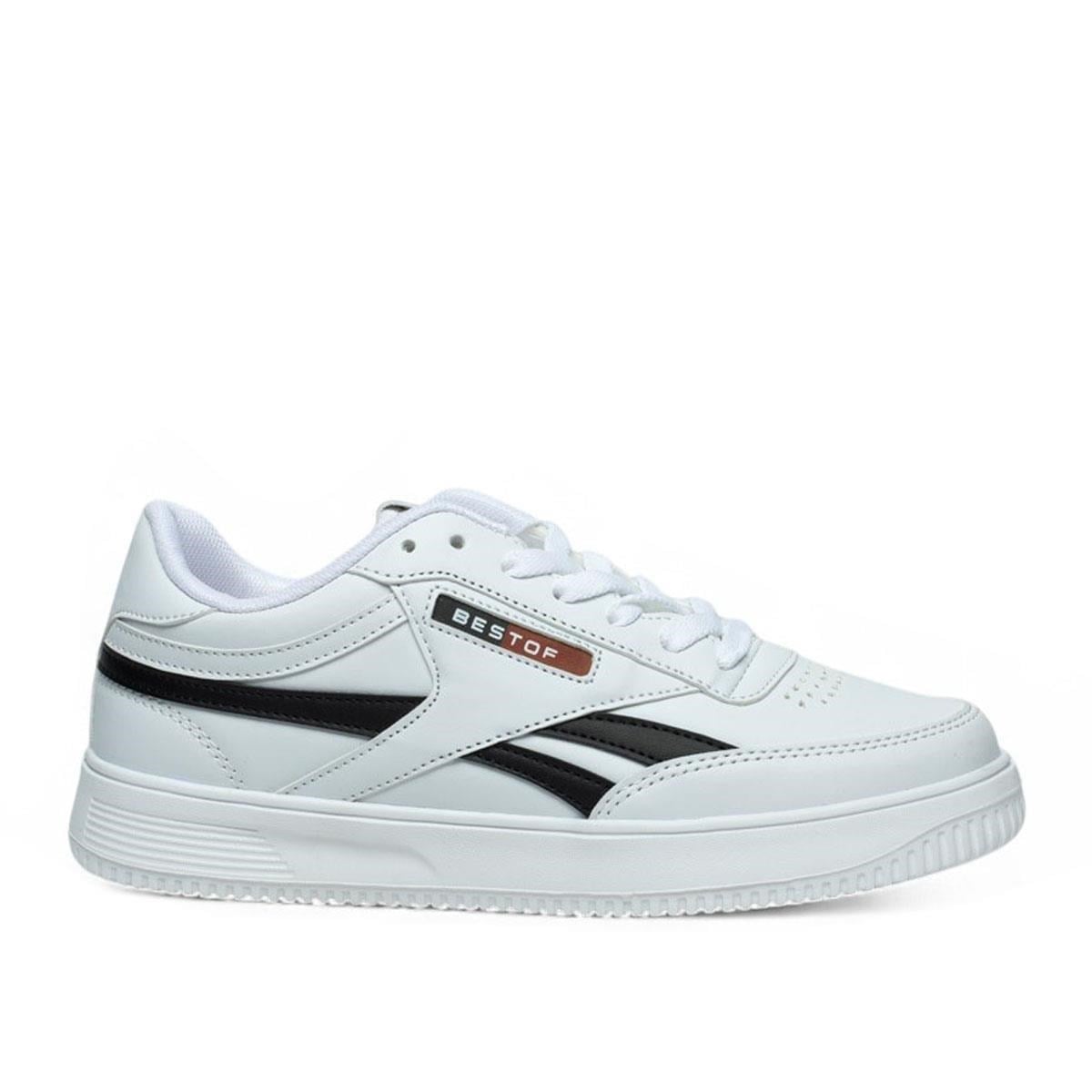 Bestof 2014 Beyaz Siyah 36-40 Unisex Spor Ayakkabı
