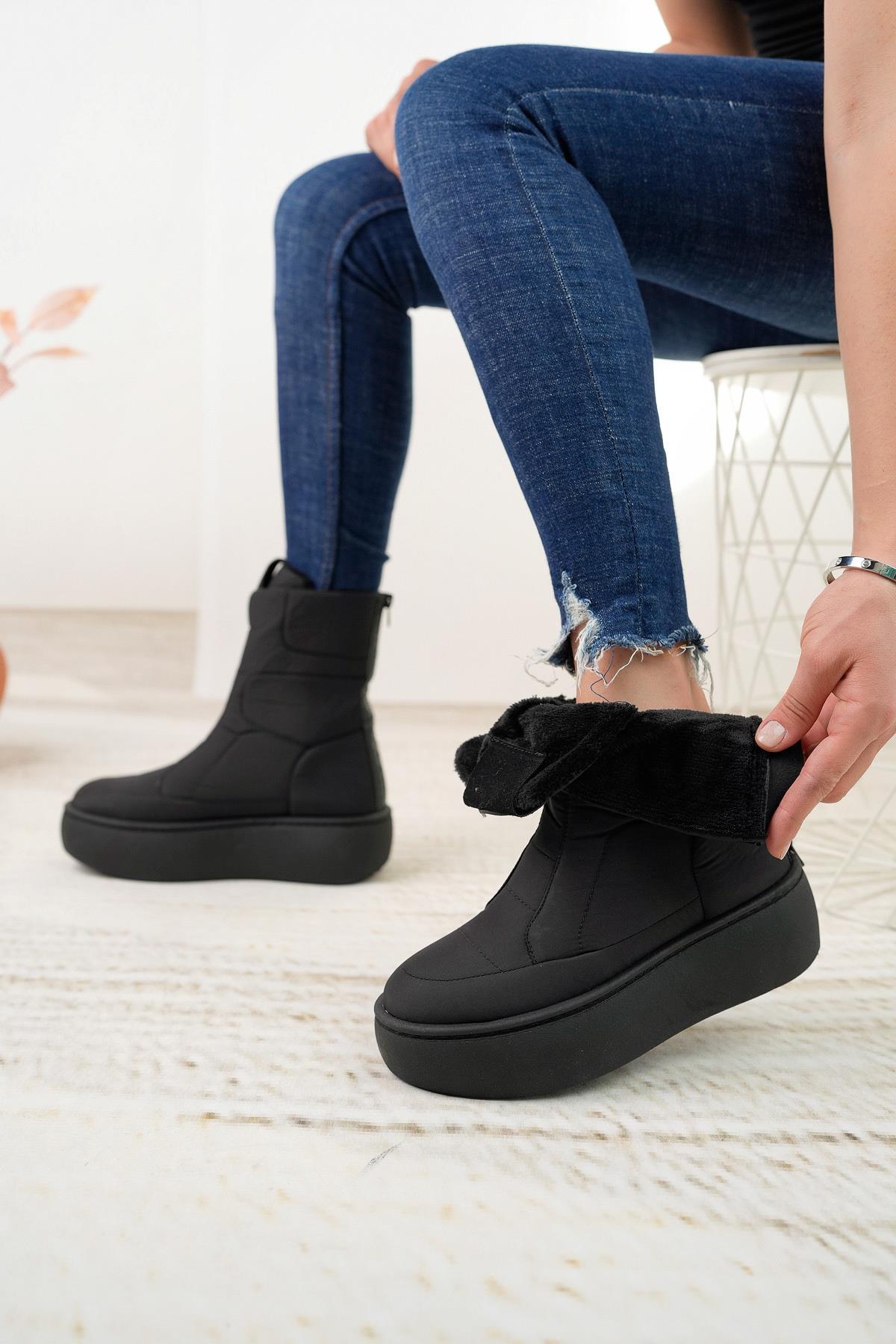 Beverly Hills Polo Club 40001 Siyah Kadın Sneakers Bot