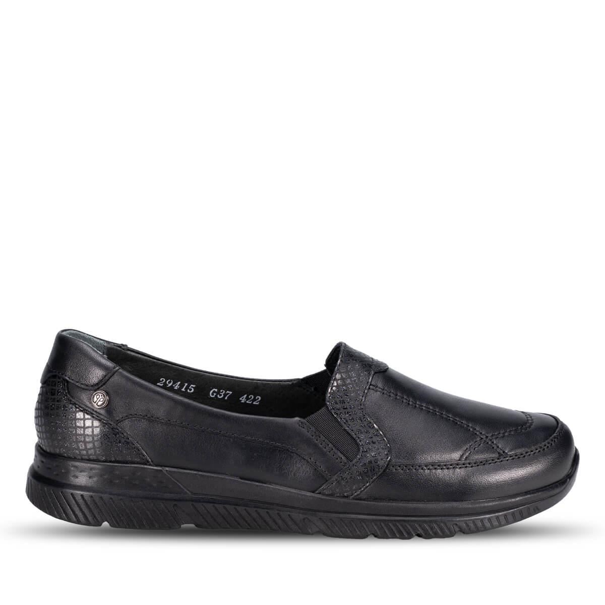 Forelli Dilmen 29415 Siyah Hakiki Deri Kadın Ayakkabı