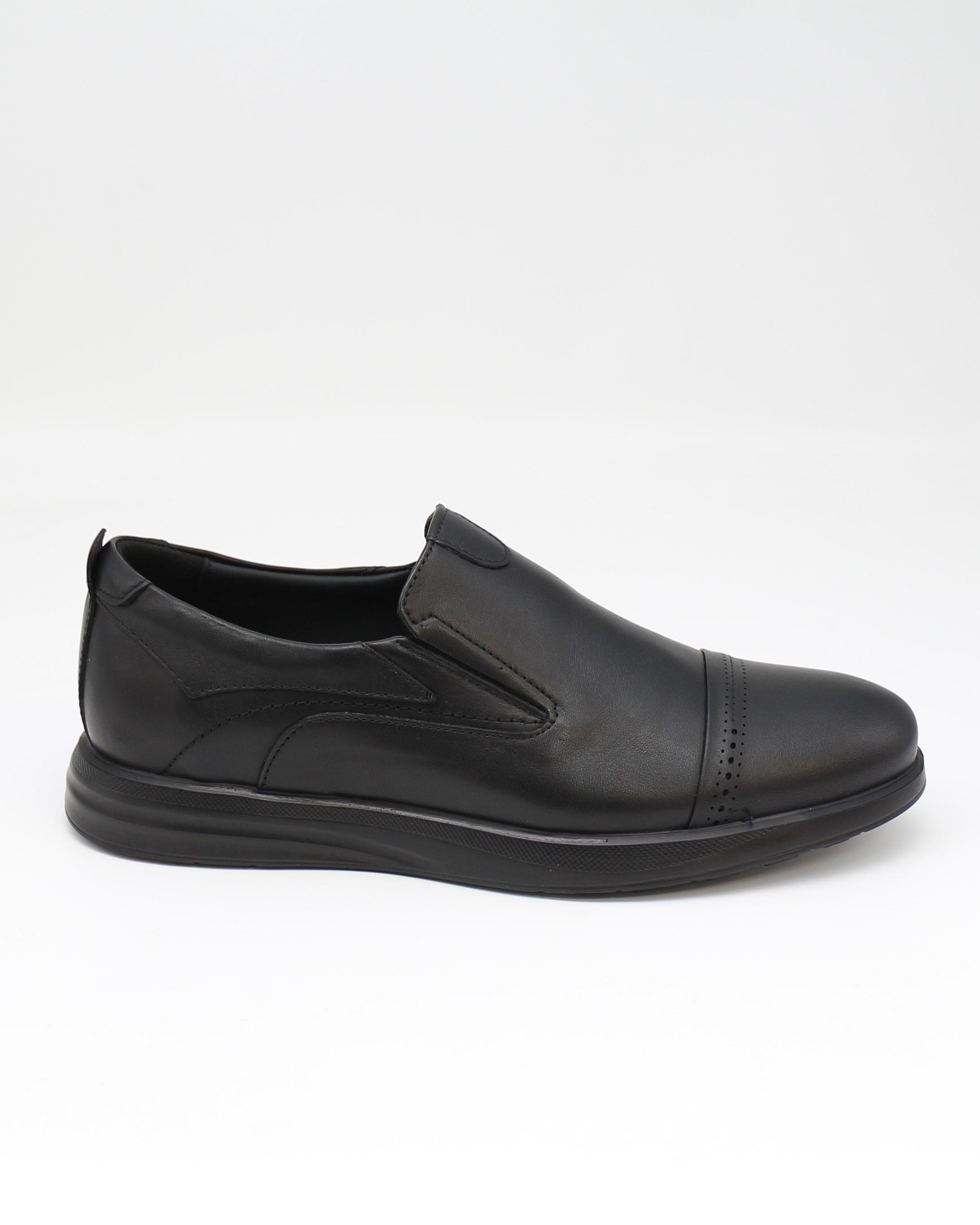 Forex 2917 Siyah Hakiki Deri Anatomik Günlük Erkek Ayakkabı