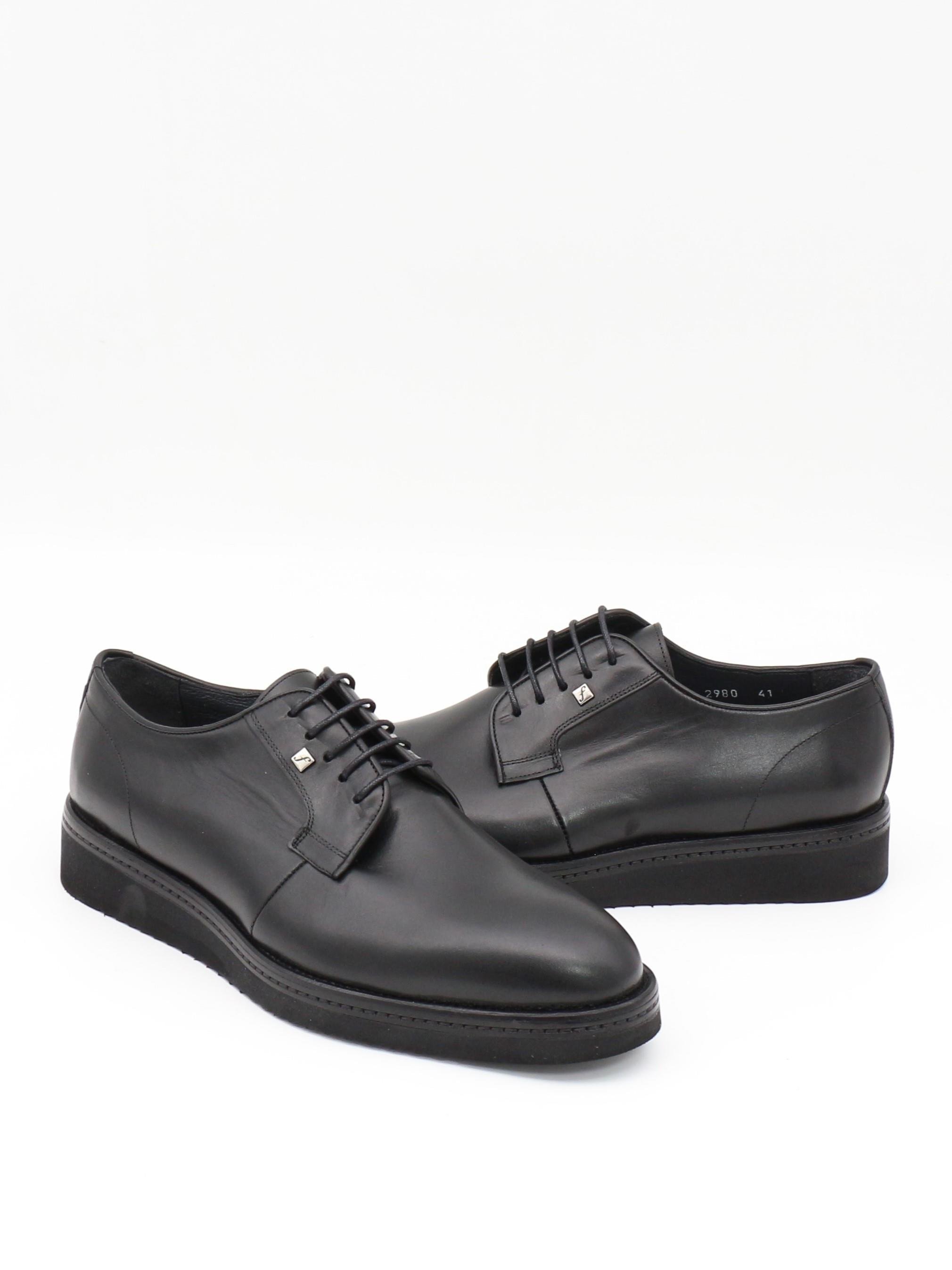 Fosco 2980 Siyah Hakiki Deri Eva Taban Erkek Ayakkabı