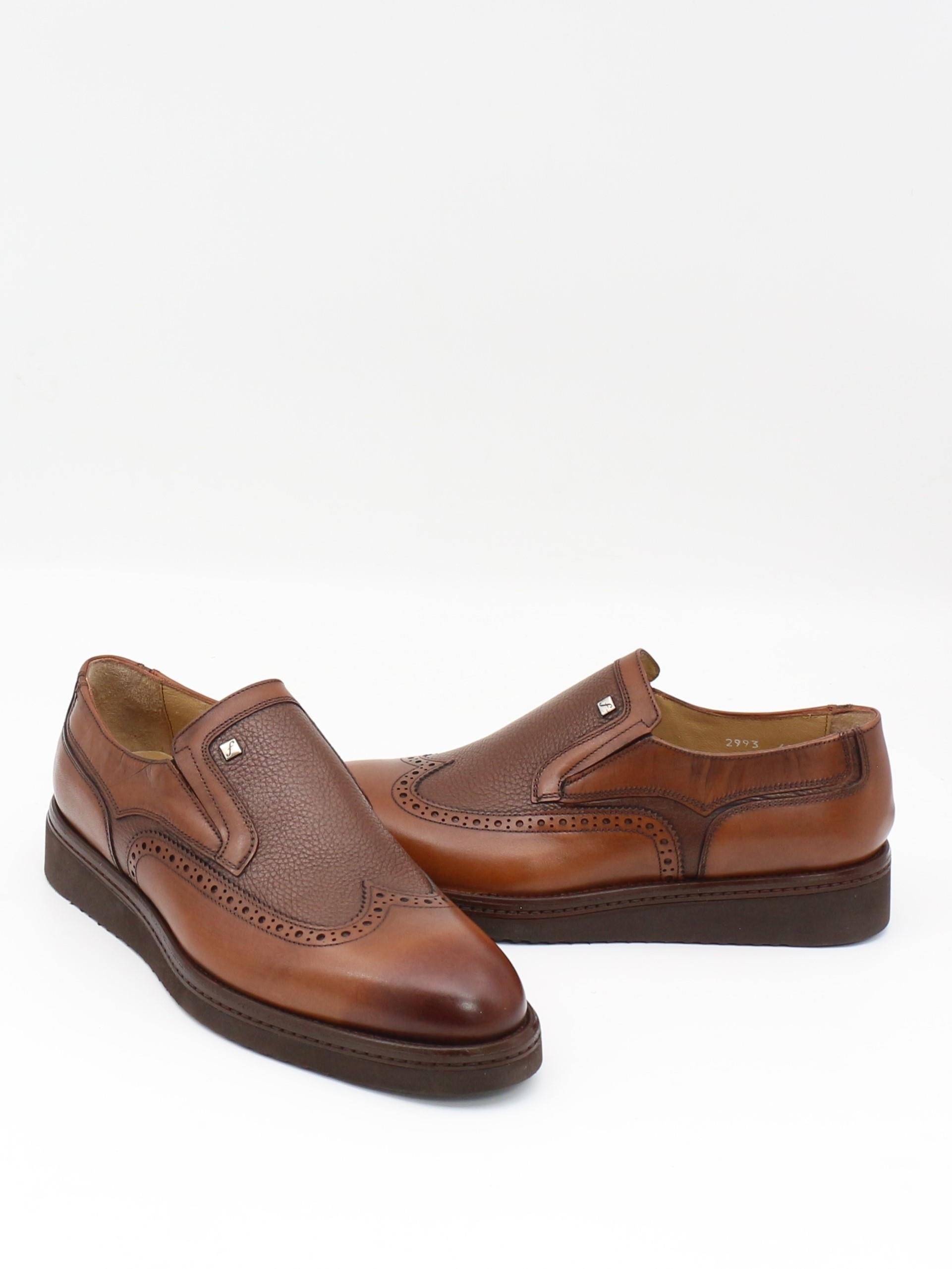 Fosco 2993 Taba Hakiki Deri Eva Taban Erkek Ayakkabı