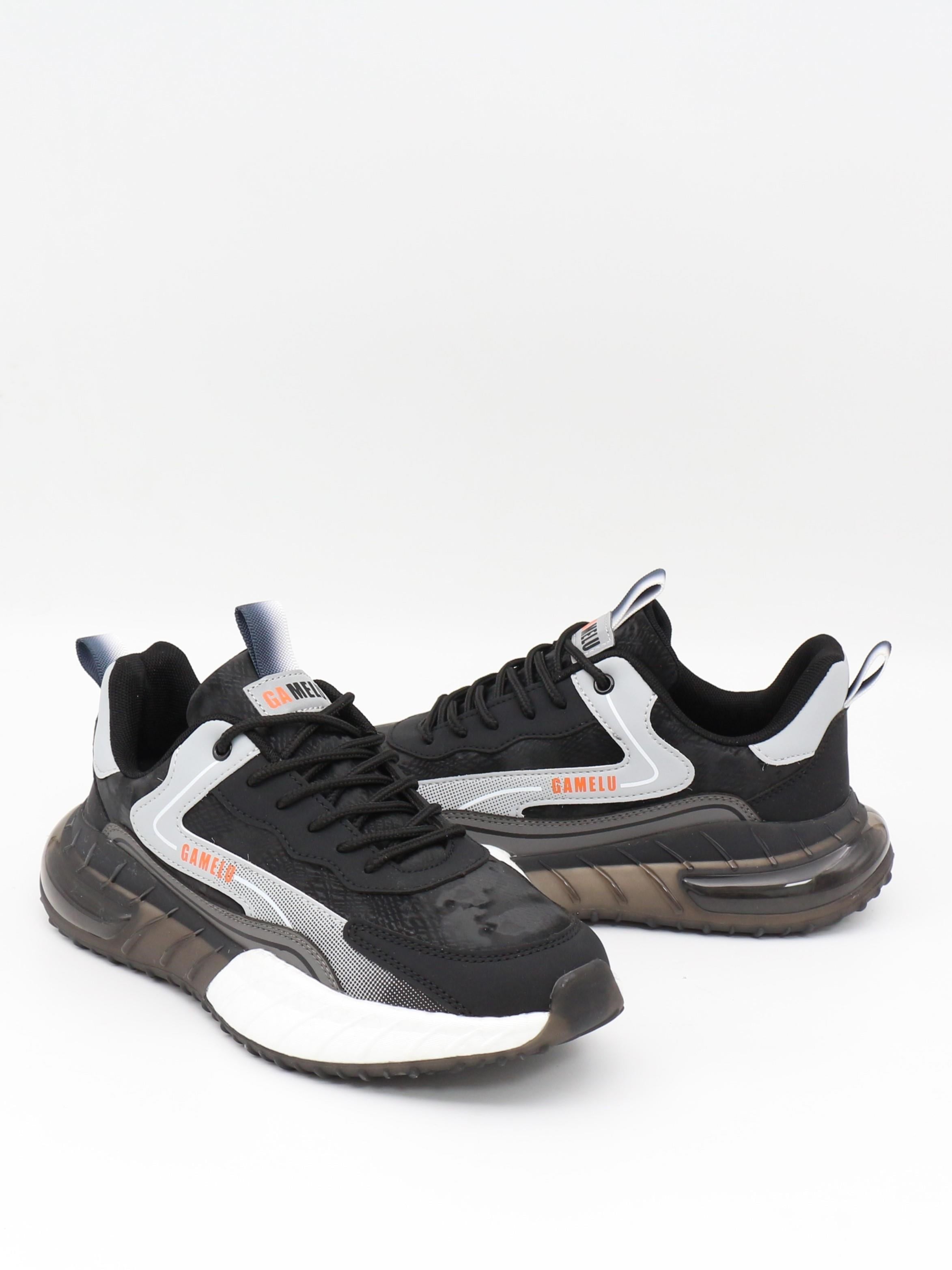 Gamelu Long Siyah Fashion Air Taban Erkek Sneakers