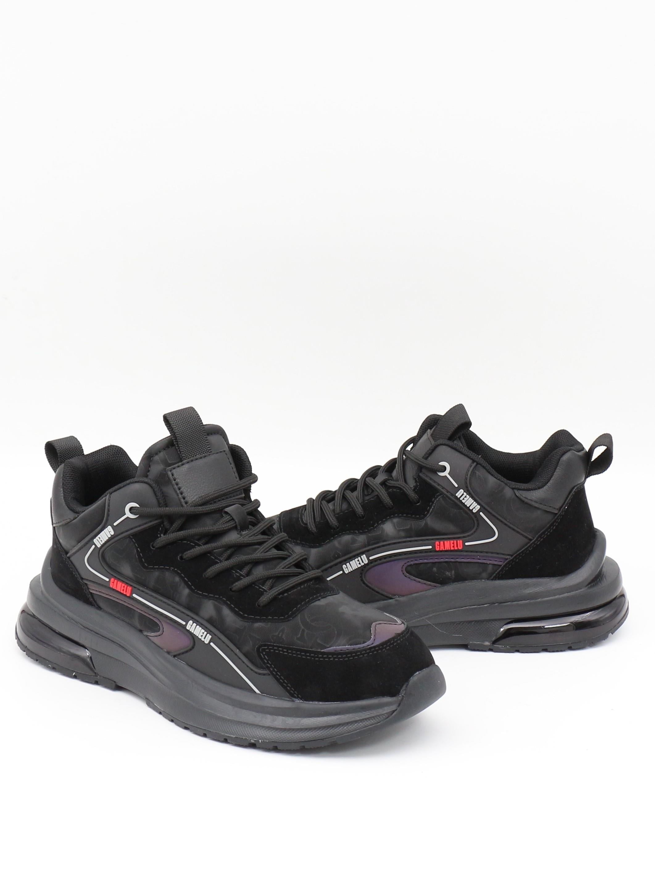 Gamelu Went Siyah Fashion Air Taban Erkek Sneakers