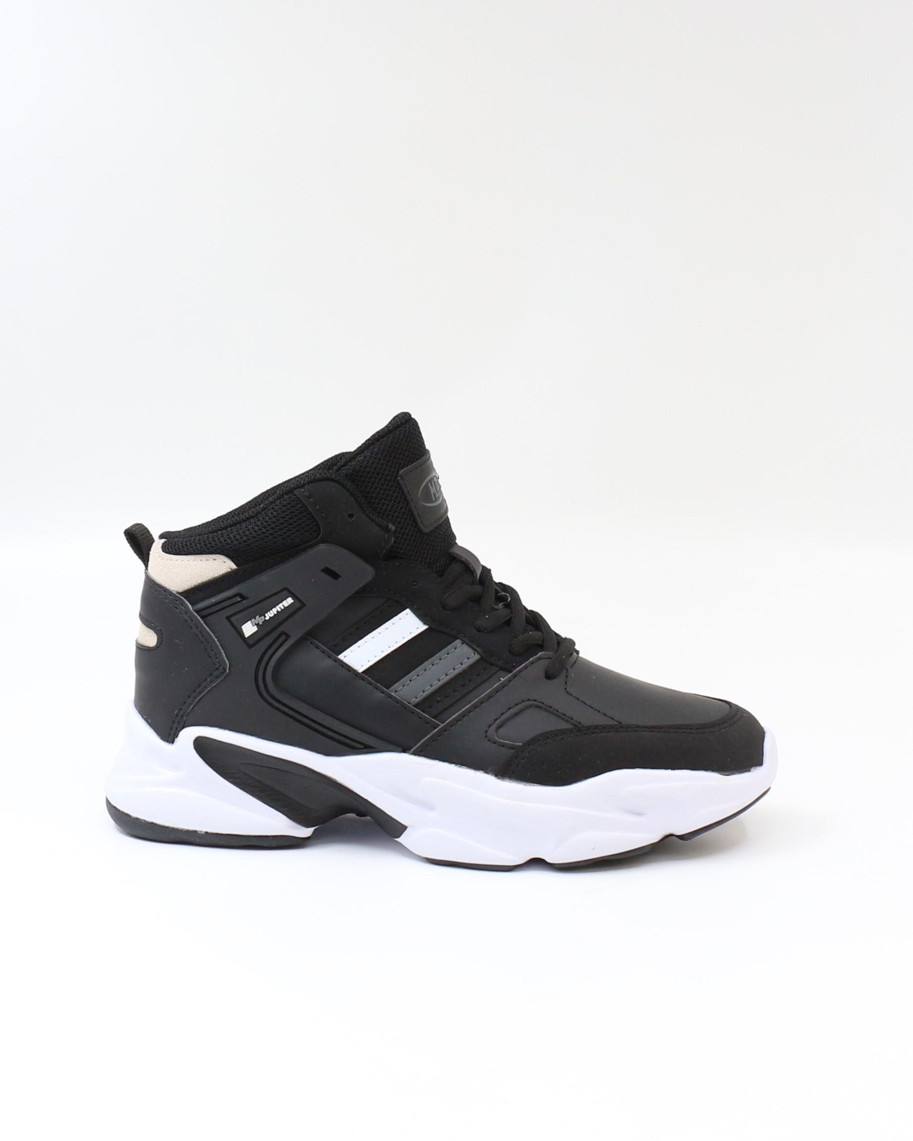 MP 2635 Siyah Beyaz 36-39 Boğazlı Unisex Spor Ayakkabı