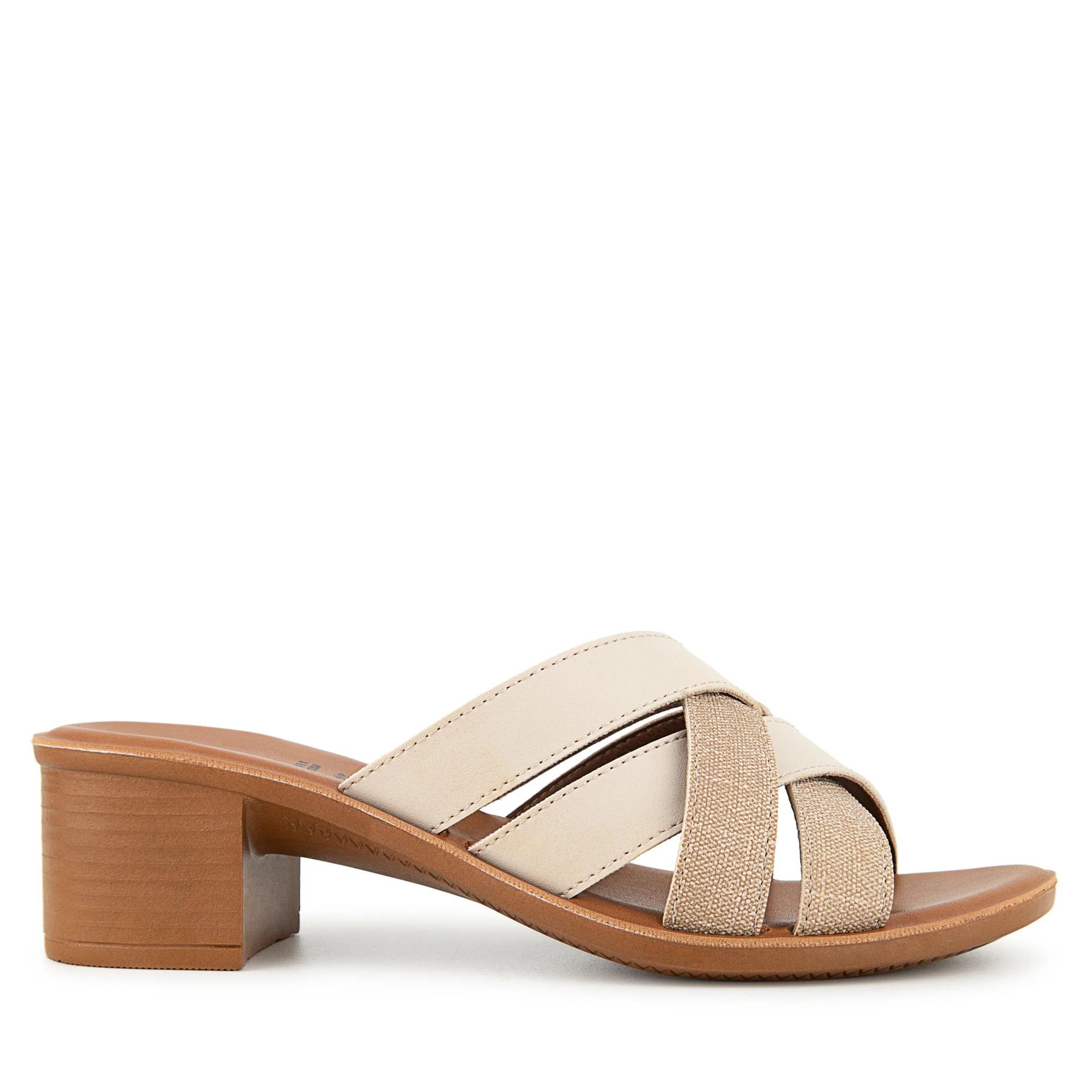 Muya Anagram 33000 Krem-Altın Topuklu Anatomik Kadın Terlik