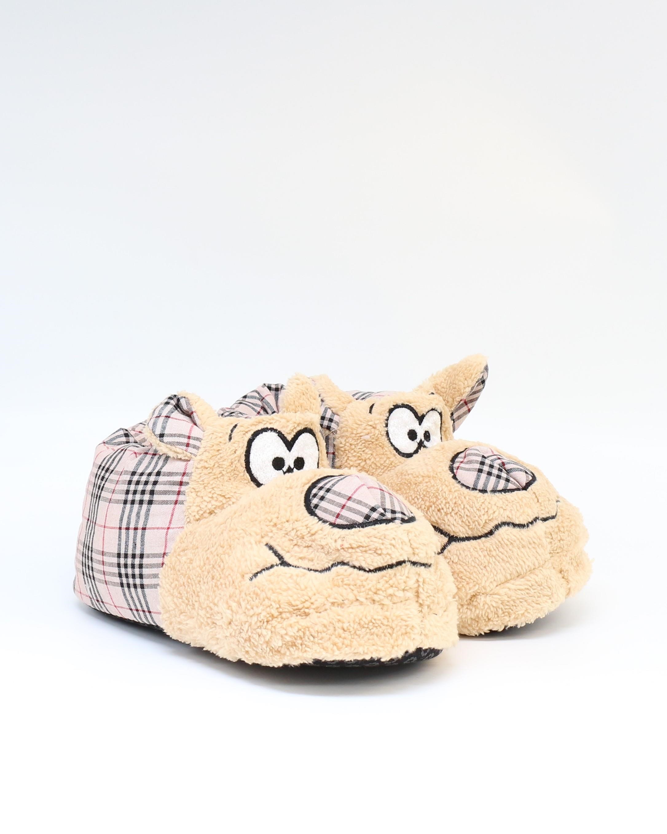 Nesil Shoes 35-40 Bej Şaşkın Köpek Unisex Panduf