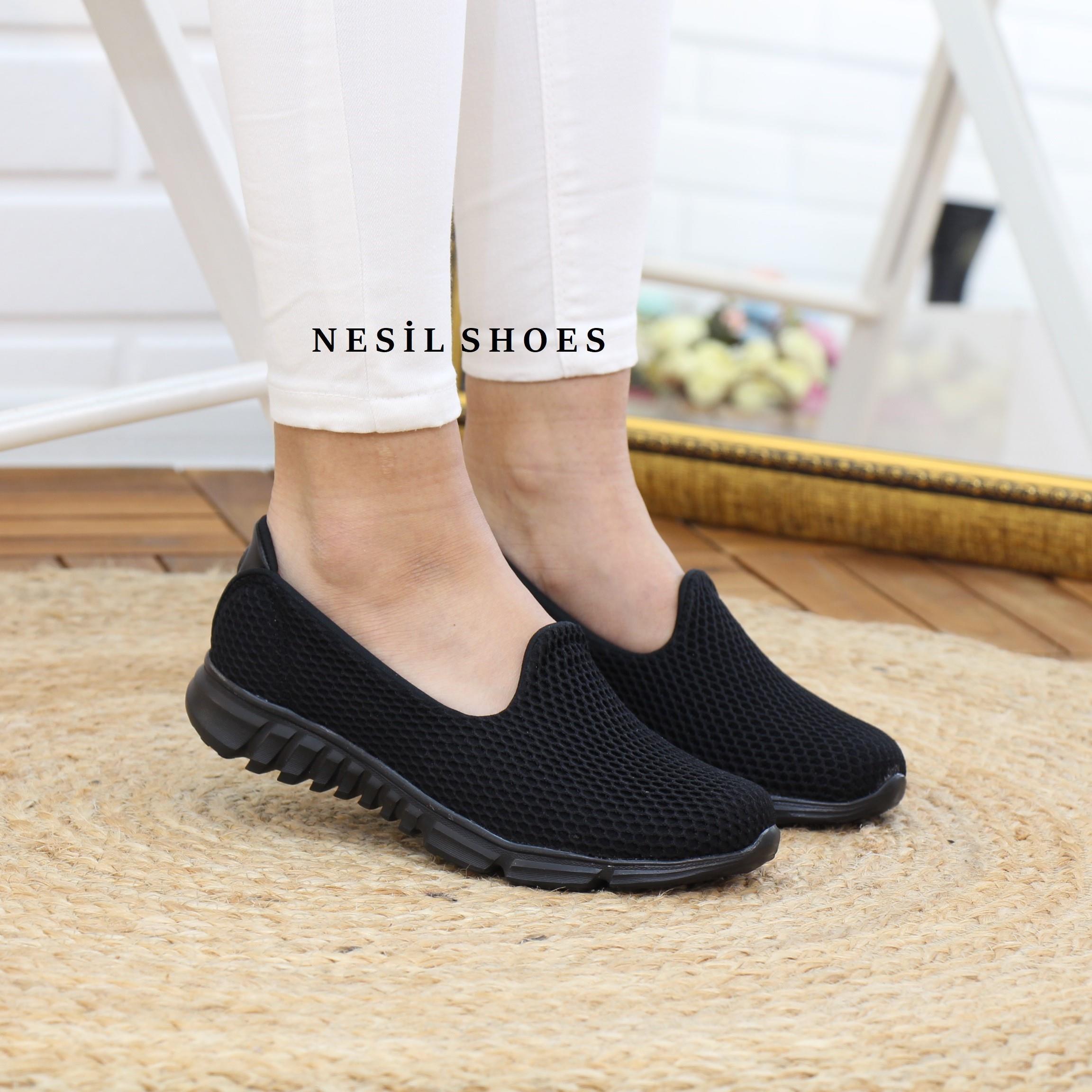 Nesil Shoes Dvm 901 Siyah Anatomik Esnek Kadın Yürüyüş Ayakkabısı