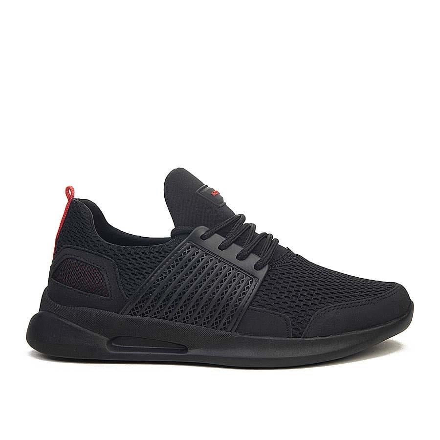 Nesil Shoes G-CLASS 330 Siyah Kırmızı Triko Erkek Spor