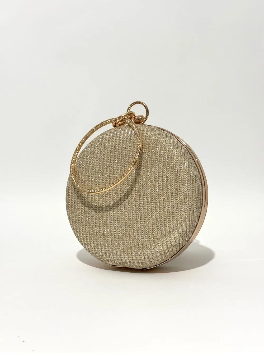 Nesil Shoes Mono 259 Altın Çupra Abiye Bayan El Çantası