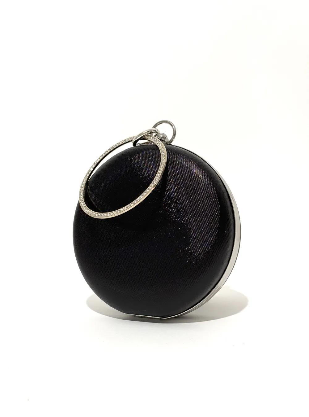 Nesil Shoes Mono 259 Siyah Kumaş Abiye Bayan El Çantası