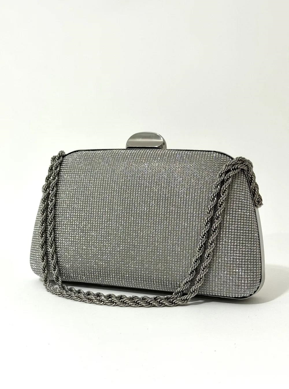 Nesil Shoes Mono 760 Platin Abiye Bayan El Çantası