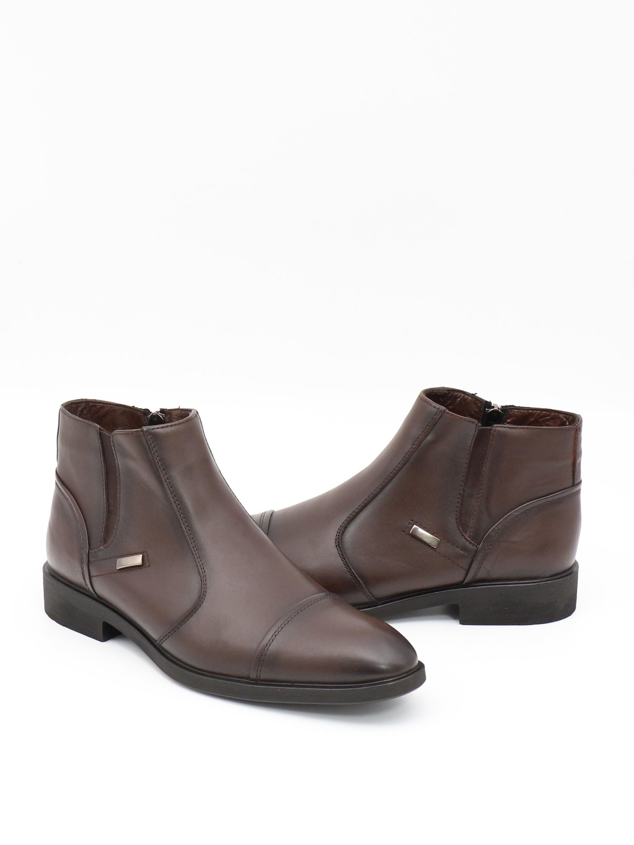 Nesil Shoes Thrtrk 2302-1 Kahve Hakiki Deri Kauçuk Taban Erkek Bot