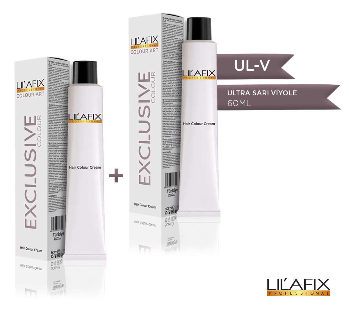LİLAFİX Lilafix UL-V Ultra Sarı Viyole Saç Boyası |Lila Kozmetik Saç  Boyaları ve Saç Bakım Ürünleri