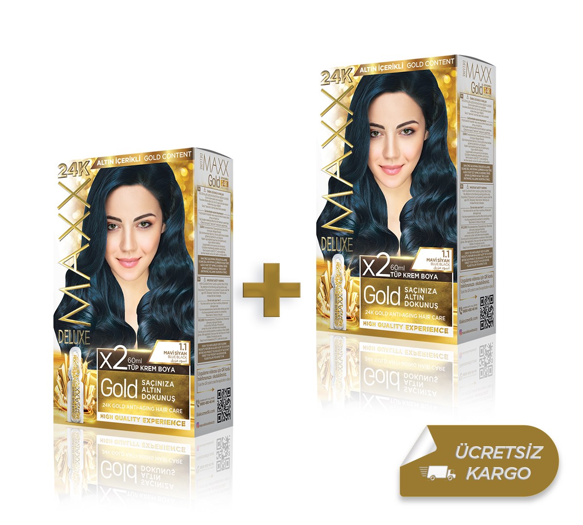 Maxx Deluxe Golden Beauty Saç Boyası | 24K Altın İçerikli Saç Boyası