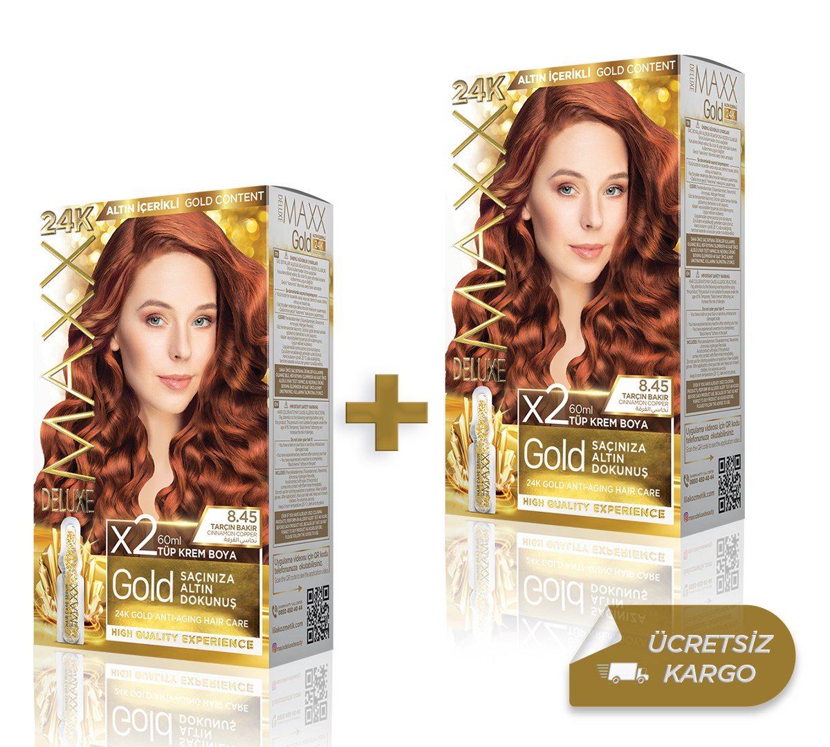 Maxx Deluxe Golden Beauty Saç Boyası | 24K Altın İçerikli Saç Boyası