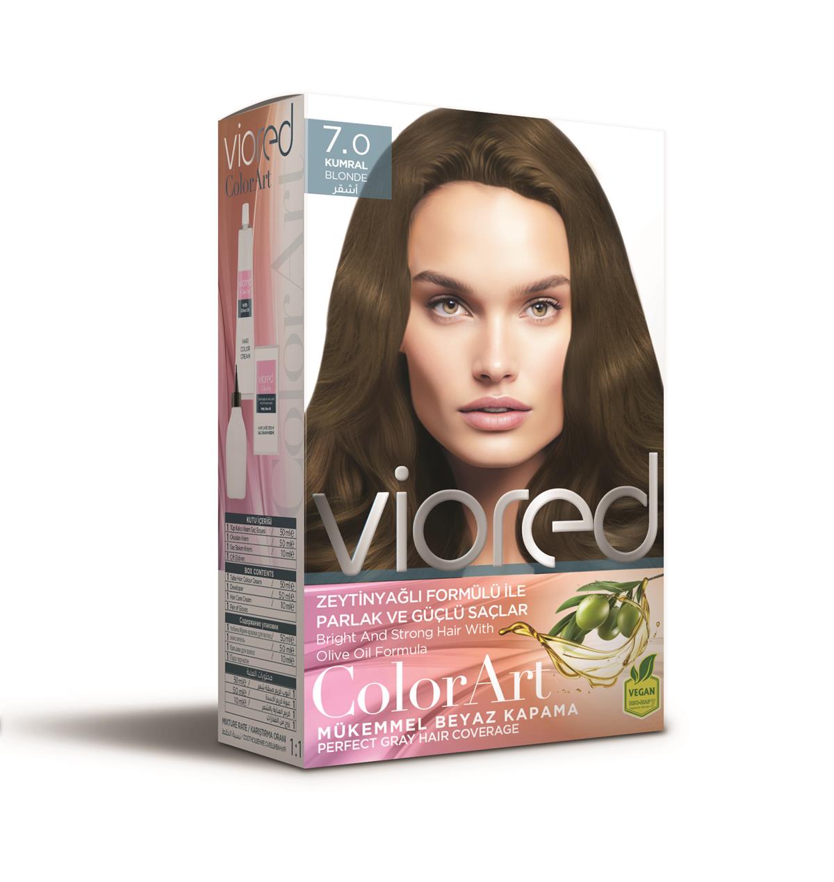 Viored Color Art 7.0 Kumral Saç Boyası