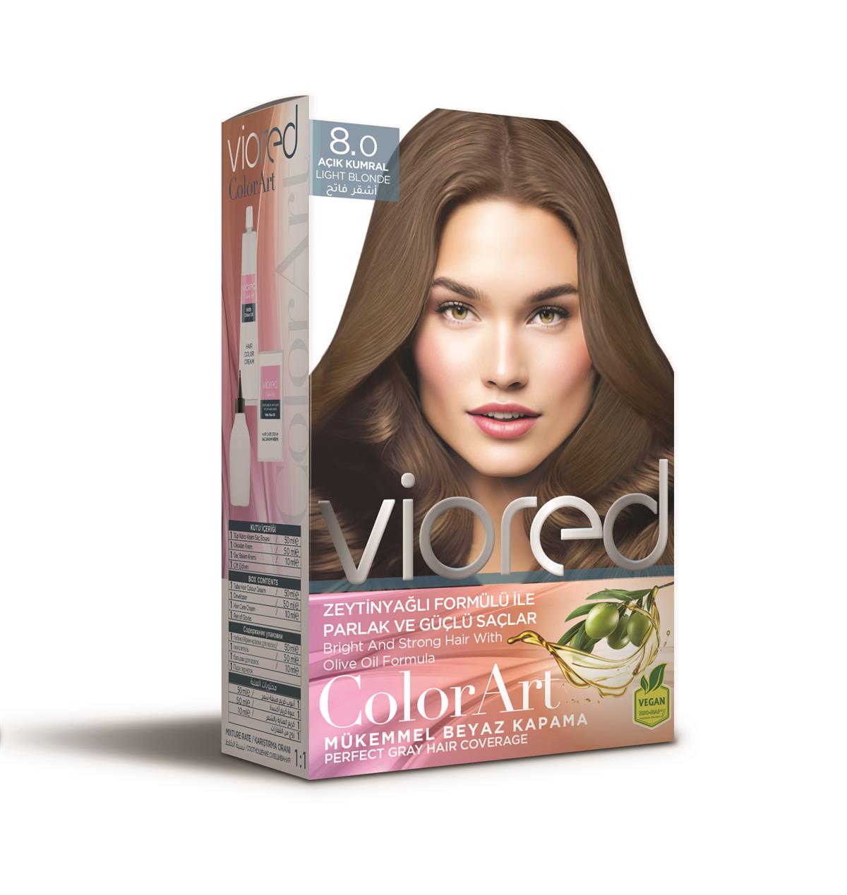 Viored Color Art 8.0 Açık Kumral Saç Boyası