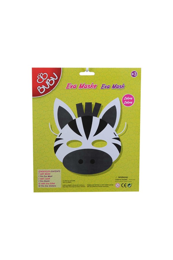 Eva Maske Zebra oyuncağı
