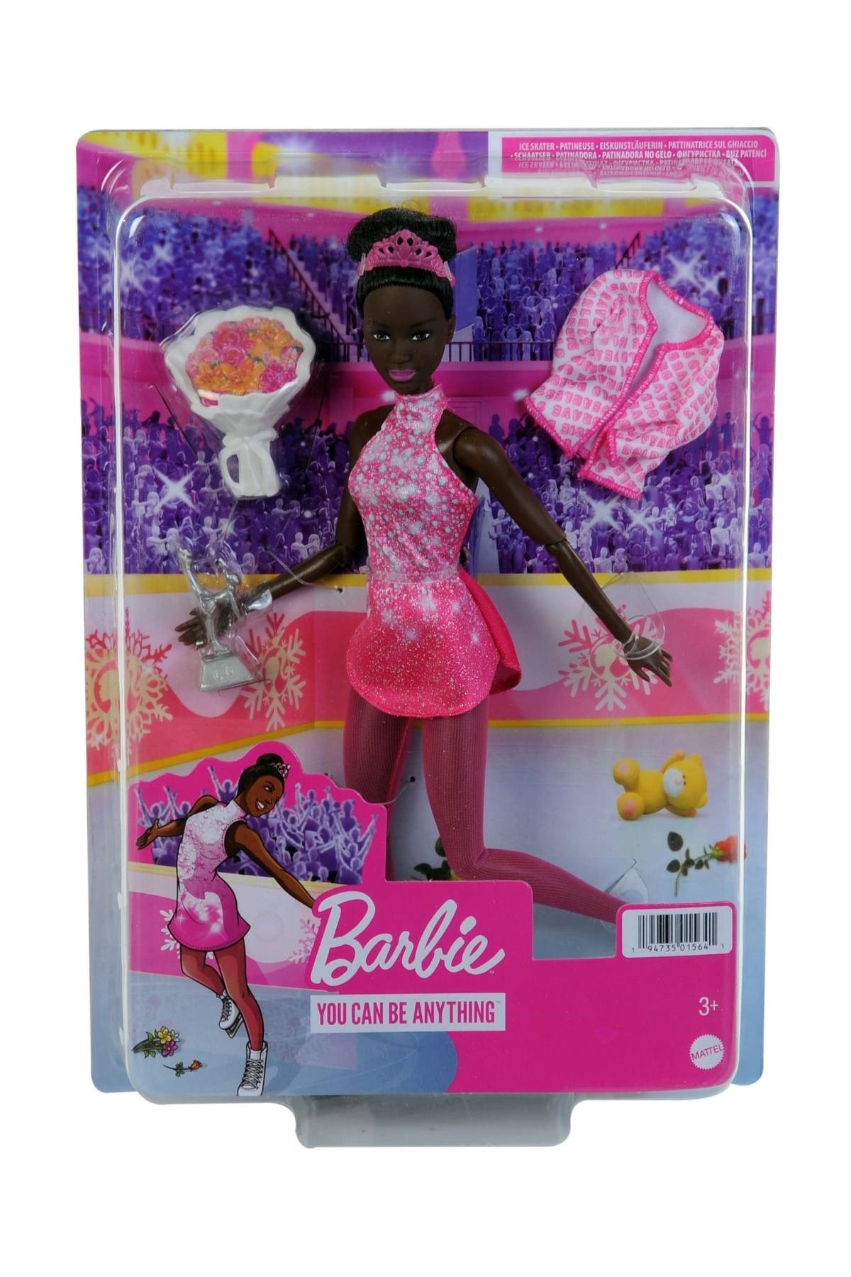 Barbie Buz Pateni Sporcusu Bebek