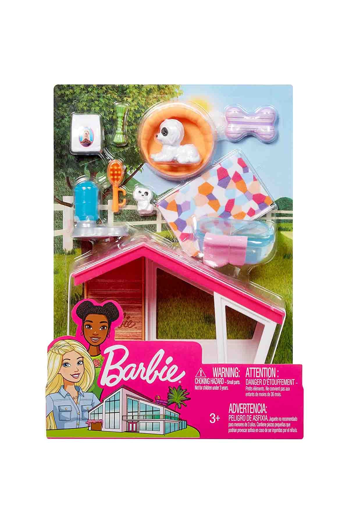 Barbie'nin Ev İçi Dekorasyon Seti Köpek Kulübesi